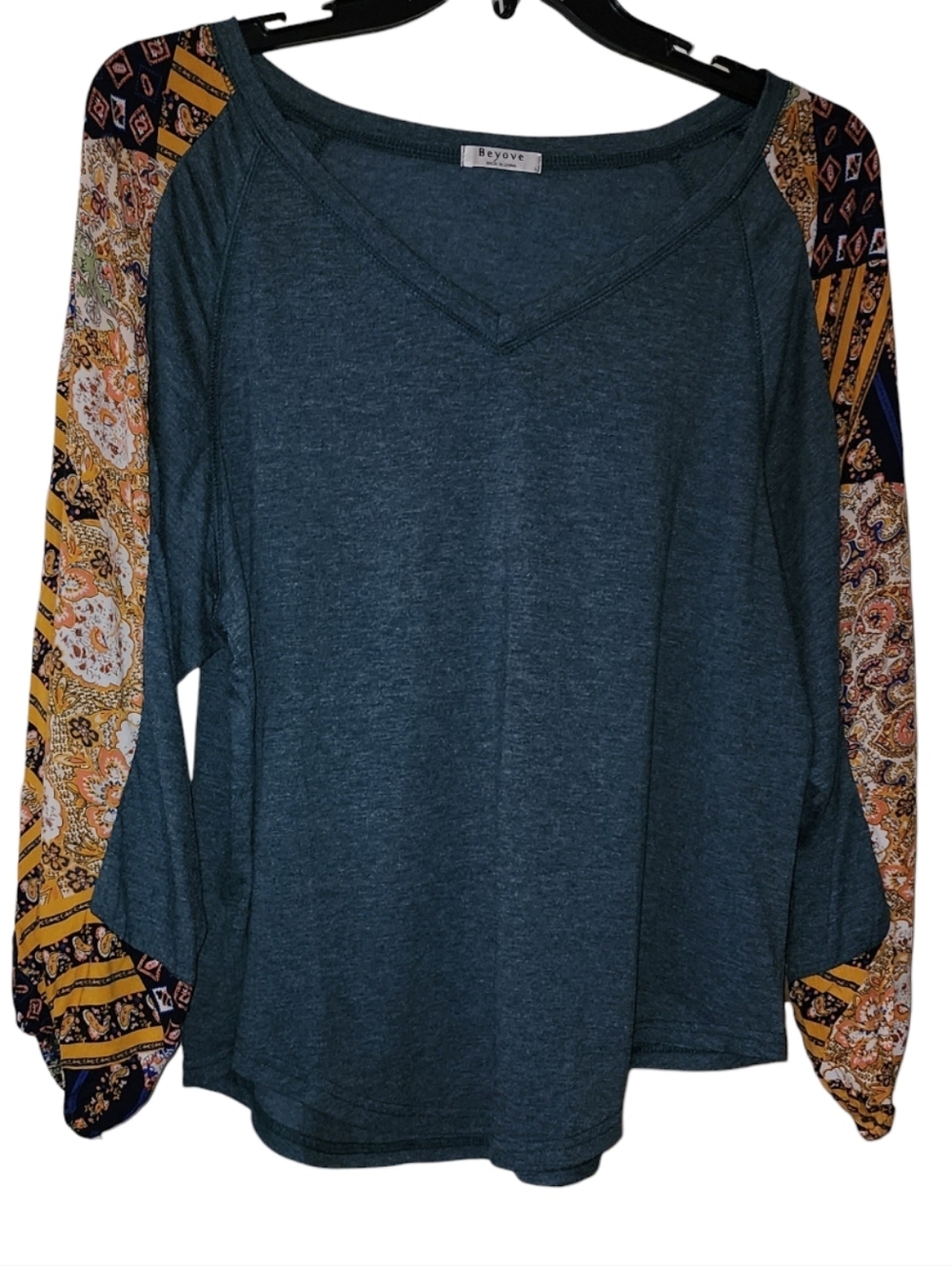 Beyove Multicolored Blouse Size Large